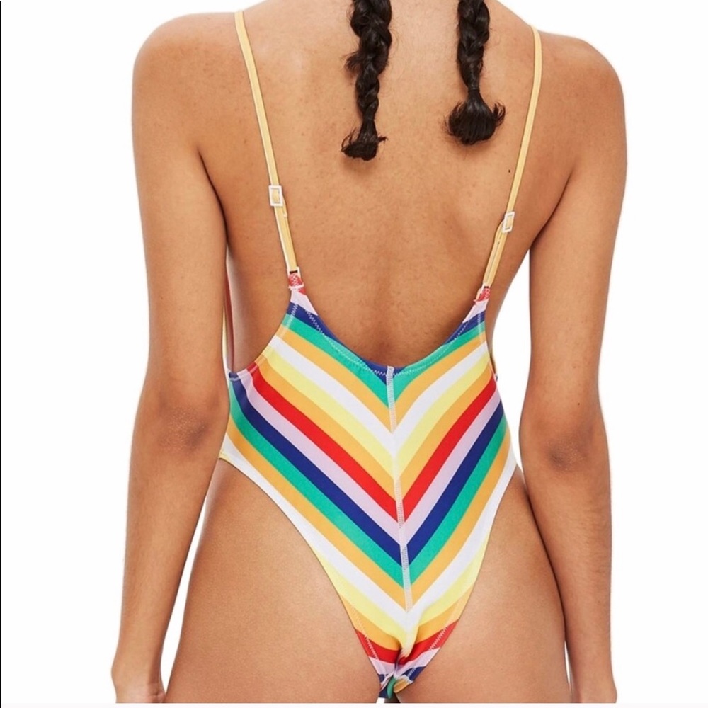 TOPSHOP Rainbow, one-piece swimsuit